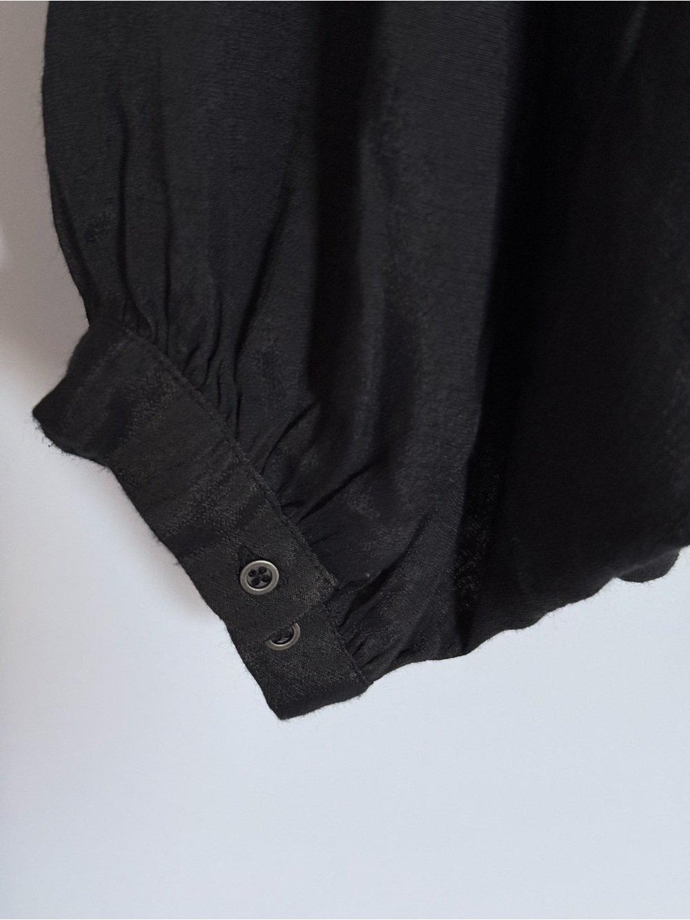 Anthropologie Akemi + Kin Decker Square Neck Balloon Sleeve Top Black Small - Picture 8 of 14